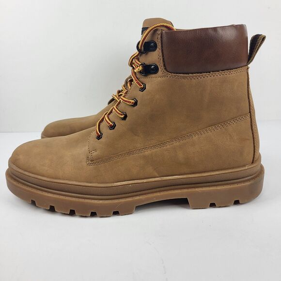 Madden by Steve Madden Gabber Boots Lace Up Ortholite Leather Size 14 - Picture 2 of 16